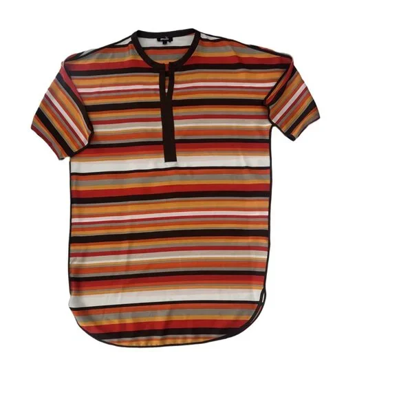 NWOT DKNY Multicolor Stripe Kimono Sleeve Dress M - Picture 2 of 6